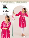 Boston By Blue Hills Rayon Embroidery Ladies Kurti Wholesale Shop In Surat